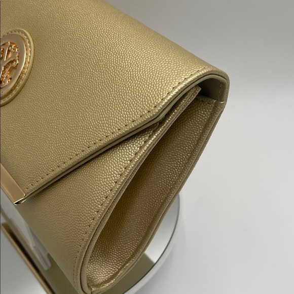 Christian Lacroix Gold Clutch with Emblem - Picture 8 of 8